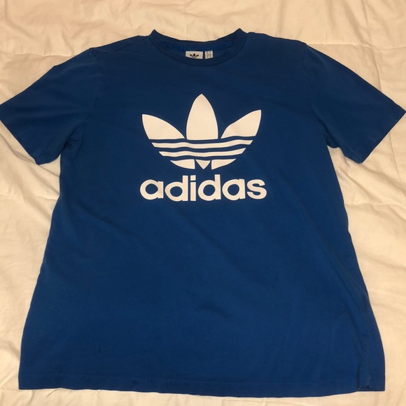 adidas royal blue t shirt